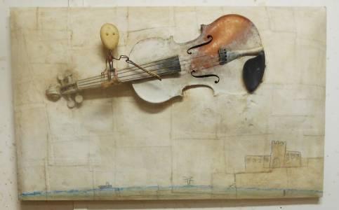 sculpture en technique mixte