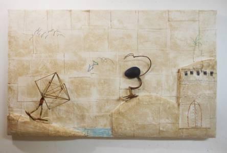 sculpture en technique mixte